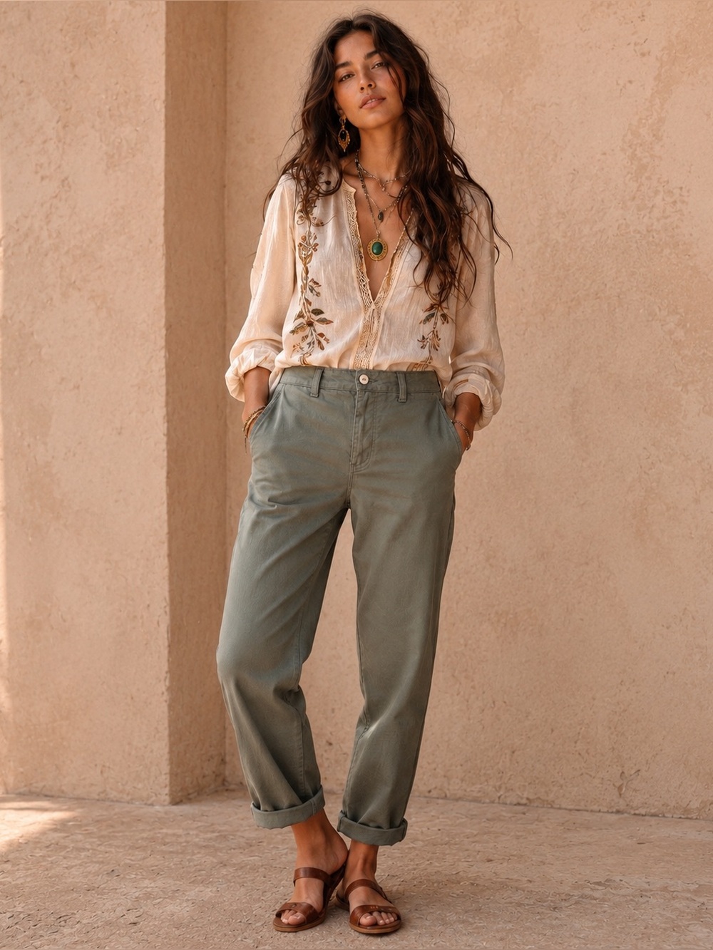 GAP Girlfriend Midrise olive Chino Pants Perfect 90’s preppy online sold out